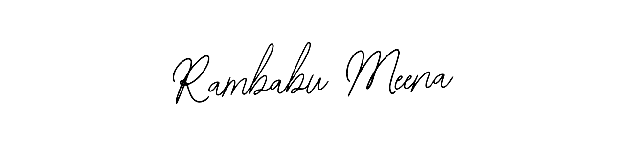 Make a beautiful signature design for name Rambabu Meena. With this signature (Bearetta-2O07w) style, you can create a handwritten signature for free. Rambabu Meena signature style 12 images and pictures png