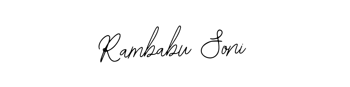 You should practise on your own different ways (Bearetta-2O07w) to write your name (Rambabu Soni) in signature. don't let someone else do it for you. Rambabu Soni signature style 12 images and pictures png