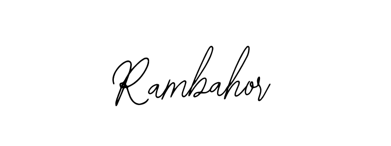 Create a beautiful signature design for name Rambahor. With this signature (Bearetta-2O07w) fonts, you can make a handwritten signature for free. Rambahor signature style 12 images and pictures png