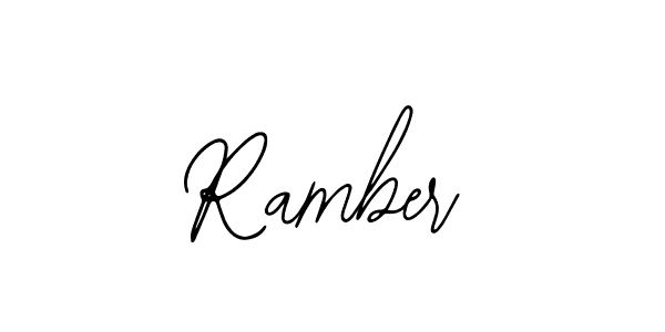 Create a beautiful signature design for name Ramber. With this signature (Bearetta-2O07w) fonts, you can make a handwritten signature for free. Ramber signature style 12 images and pictures png