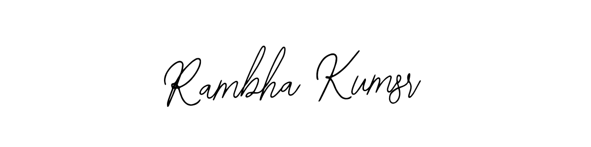 Make a beautiful signature design for name Rambha Kumsr. Use this online signature maker to create a handwritten signature for free. Rambha Kumsr signature style 12 images and pictures png
