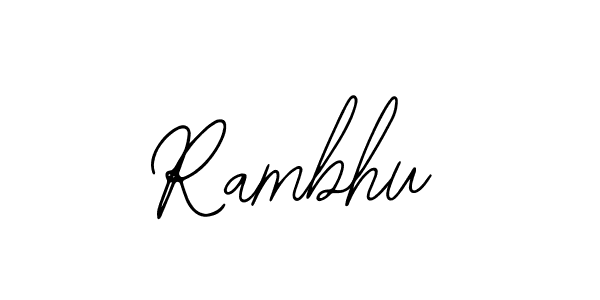 Make a beautiful signature design for name Rambhu. Use this online signature maker to create a handwritten signature for free. Rambhu signature style 12 images and pictures png