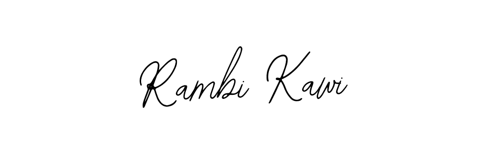 Bearetta-2O07w is a professional signature style that is perfect for those who want to add a touch of class to their signature. It is also a great choice for those who want to make their signature more unique. Get Rambi Kawi name to fancy signature for free. Rambi Kawi signature style 12 images and pictures png