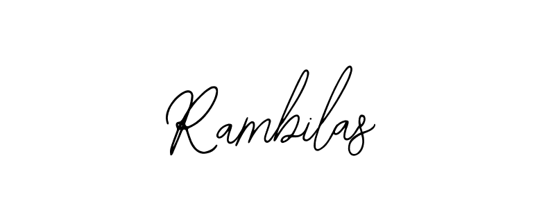 Create a beautiful signature design for name Rambilas. With this signature (Bearetta-2O07w) fonts, you can make a handwritten signature for free. Rambilas signature style 12 images and pictures png