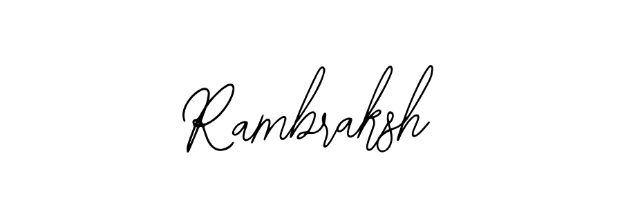 Bearetta-2O07w is a professional signature style that is perfect for those who want to add a touch of class to their signature. It is also a great choice for those who want to make their signature more unique. Get Rambraksh name to fancy signature for free. Rambraksh signature style 12 images and pictures png