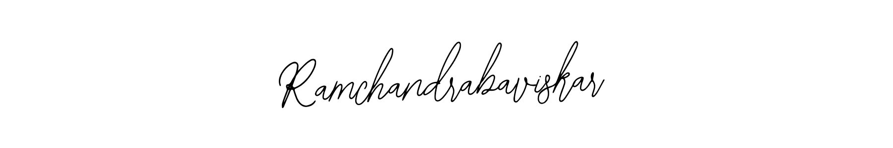How to make Ramchandrabaviskar name signature. Use Bearetta-2O07w style for creating short signs online. This is the latest handwritten sign. Ramchandrabaviskar signature style 12 images and pictures png