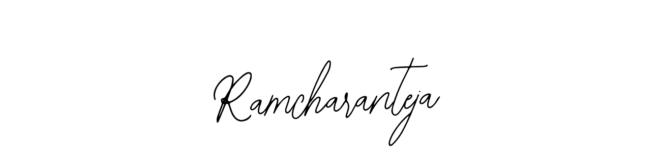 You should practise on your own different ways (Bearetta-2O07w) to write your name (Ramcharanteja) in signature. don't let someone else do it for you. Ramcharanteja signature style 12 images and pictures png