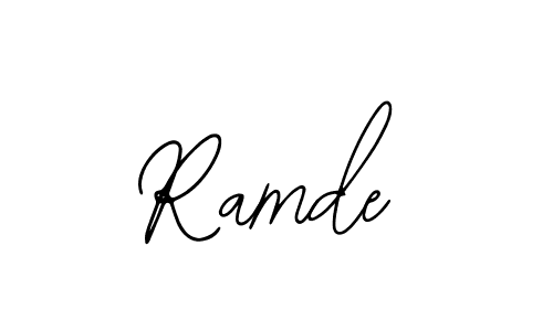 Ramde stylish signature style. Best Handwritten Sign (Bearetta-2O07w) for my name. Handwritten Signature Collection Ideas for my name Ramde. Ramde signature style 12 images and pictures png