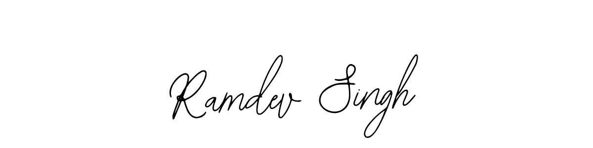 How to make Ramdev Singh signature? Bearetta-2O07w is a professional autograph style. Create handwritten signature for Ramdev Singh name. Ramdev Singh signature style 12 images and pictures png