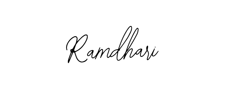 Design your own signature with our free online signature maker. With this signature software, you can create a handwritten (Bearetta-2O07w) signature for name Ramdhari. Ramdhari signature style 12 images and pictures png