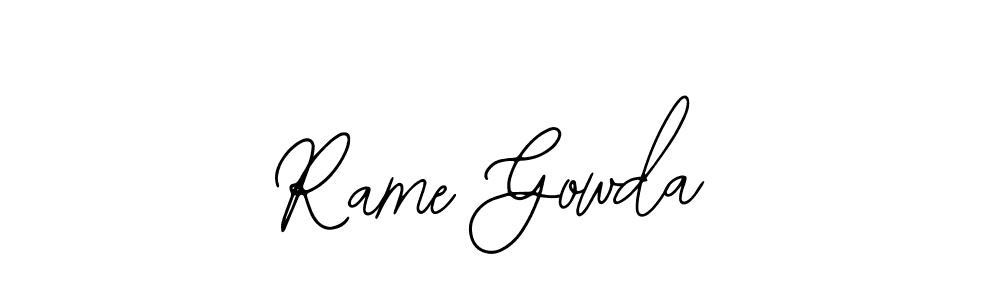 Rame Gowda stylish signature style. Best Handwritten Sign (Bearetta-2O07w) for my name. Handwritten Signature Collection Ideas for my name Rame Gowda. Rame Gowda signature style 12 images and pictures png