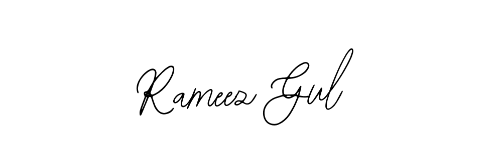 You should practise on your own different ways (Bearetta-2O07w) to write your name (Rameez Gul) in signature. don't let someone else do it for you. Rameez Gul signature style 12 images and pictures png