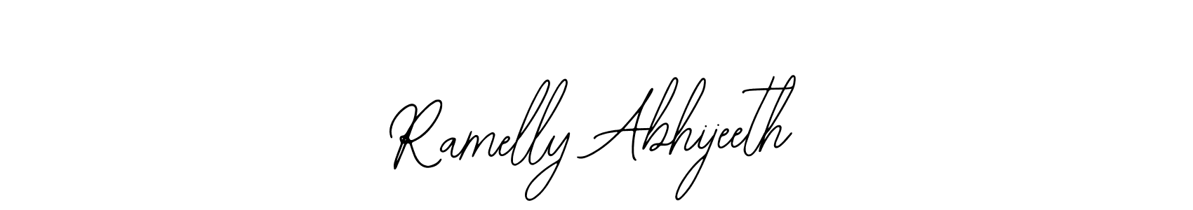 It looks lik you need a new signature style for name Ramelly Abhijeeth. Design unique handwritten (Bearetta-2O07w) signature with our free signature maker in just a few clicks. Ramelly Abhijeeth signature style 12 images and pictures png