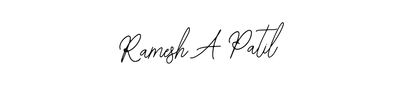 Bearetta-2O07w is a professional signature style that is perfect for those who want to add a touch of class to their signature. It is also a great choice for those who want to make their signature more unique. Get Ramesh A Patil name to fancy signature for free. Ramesh A Patil signature style 12 images and pictures png