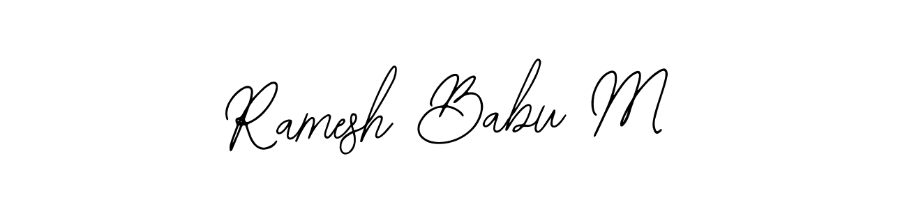 Make a beautiful signature design for name Ramesh Babu M. With this signature (Bearetta-2O07w) style, you can create a handwritten signature for free. Ramesh Babu M signature style 12 images and pictures png