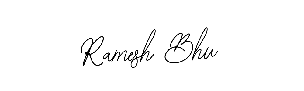 Use a signature maker to create a handwritten signature online. With this signature software, you can design (Bearetta-2O07w) your own signature for name Ramesh Bhu. Ramesh Bhu signature style 12 images and pictures png