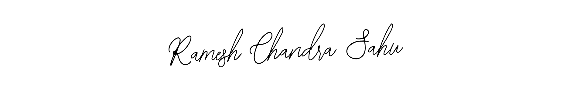 You should practise on your own different ways (Bearetta-2O07w) to write your name (Ramesh Chandra Sahu) in signature. don't let someone else do it for you. Ramesh Chandra Sahu signature style 12 images and pictures png