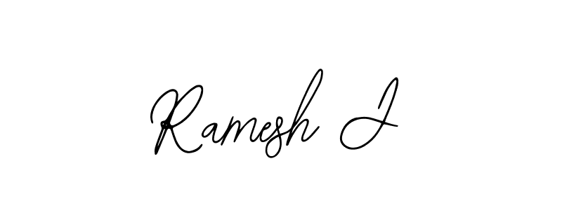 The best way (Bearetta-2O07w) to make a short signature is to pick only two or three words in your name. The name Ramesh J include a total of six letters. For converting this name. Ramesh J signature style 12 images and pictures png