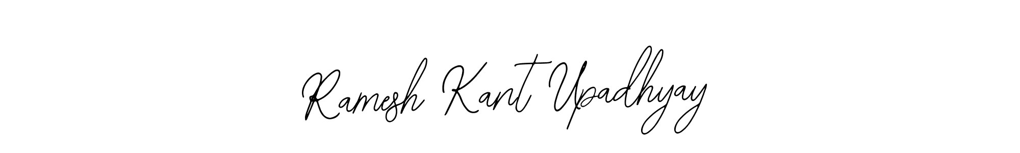 You should practise on your own different ways (Bearetta-2O07w) to write your name (Ramesh Kant Upadhyay) in signature. don't let someone else do it for you. Ramesh Kant Upadhyay signature style 12 images and pictures png
