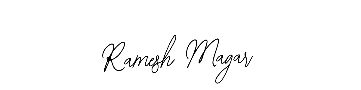 How to make Ramesh Magar signature? Bearetta-2O07w is a professional autograph style. Create handwritten signature for Ramesh Magar name. Ramesh Magar signature style 12 images and pictures png