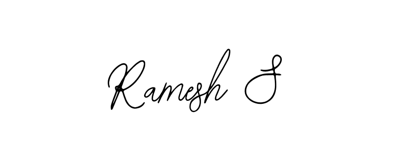 Use a signature maker to create a handwritten signature online. With this signature software, you can design (Bearetta-2O07w) your own signature for name Ramesh S. Ramesh S signature style 12 images and pictures png