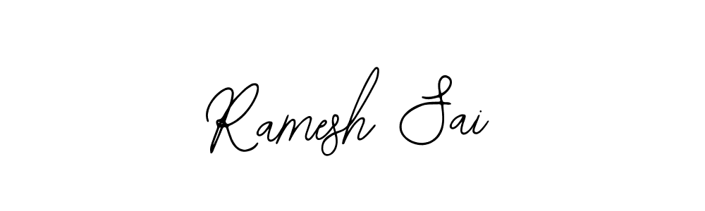 Design your own signature with our free online signature maker. With this signature software, you can create a handwritten (Bearetta-2O07w) signature for name Ramesh Sai. Ramesh Sai signature style 12 images and pictures png