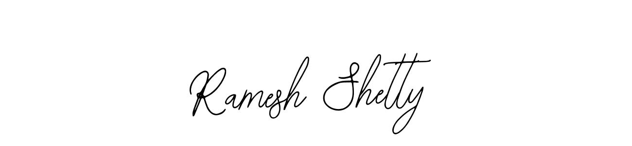 Design your own signature with our free online signature maker. With this signature software, you can create a handwritten (Bearetta-2O07w) signature for name Ramesh Shetty. Ramesh Shetty signature style 12 images and pictures png