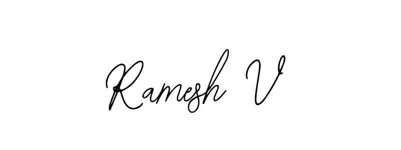 The best way (Bearetta-2O07w) to make a short signature is to pick only two or three words in your name. The name Ramesh V include a total of six letters. For converting this name. Ramesh V signature style 12 images and pictures png