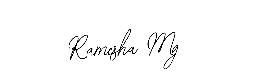 Bearetta-2O07w is a professional signature style that is perfect for those who want to add a touch of class to their signature. It is also a great choice for those who want to make their signature more unique. Get Ramesha Mg name to fancy signature for free. Ramesha Mg signature style 12 images and pictures png