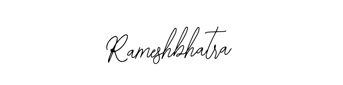 You should practise on your own different ways (Bearetta-2O07w) to write your name (Rameshbhatra) in signature. don't let someone else do it for you. Rameshbhatra signature style 12 images and pictures png