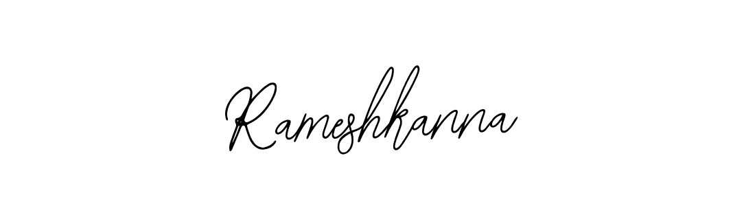 How to make Rameshkanna name signature. Use Bearetta-2O07w style for creating short signs online. This is the latest handwritten sign. Rameshkanna signature style 12 images and pictures png