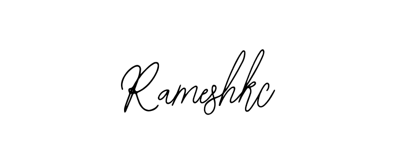 Use a signature maker to create a handwritten signature online. With this signature software, you can design (Bearetta-2O07w) your own signature for name Rameshkc. Rameshkc signature style 12 images and pictures png