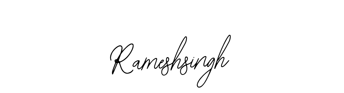 Use a signature maker to create a handwritten signature online. With this signature software, you can design (Bearetta-2O07w) your own signature for name Rameshsingh. Rameshsingh signature style 12 images and pictures png