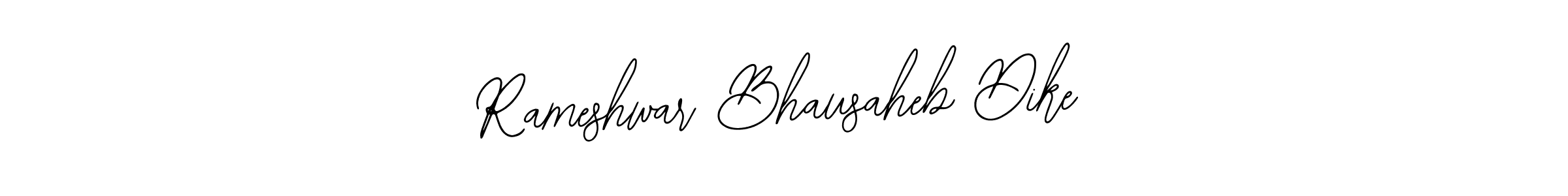 How to make Rameshwar Bhausaheb Dike name signature. Use Bearetta-2O07w style for creating short signs online. This is the latest handwritten sign. Rameshwar Bhausaheb Dike signature style 12 images and pictures png