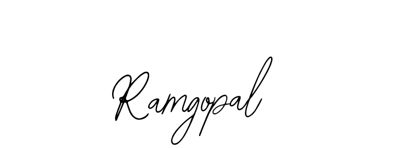 Use a signature maker to create a handwritten signature online. With this signature software, you can design (Bearetta-2O07w) your own signature for name Ramgopal. Ramgopal signature style 12 images and pictures png