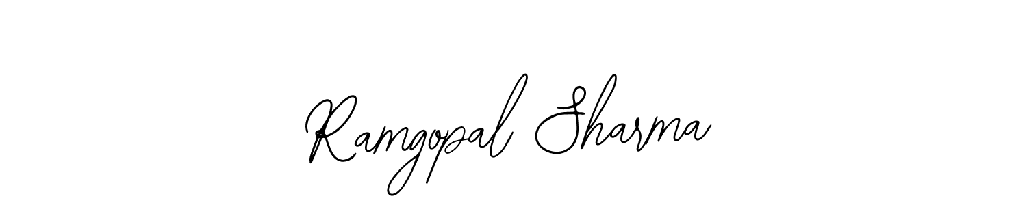 The best way (Bearetta-2O07w) to make a short signature is to pick only two or three words in your name. The name Ramgopal Sharma include a total of six letters. For converting this name. Ramgopal Sharma signature style 12 images and pictures png