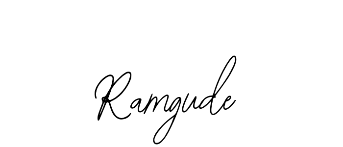 Design your own signature with our free online signature maker. With this signature software, you can create a handwritten (Bearetta-2O07w) signature for name Ramgude. Ramgude signature style 12 images and pictures png