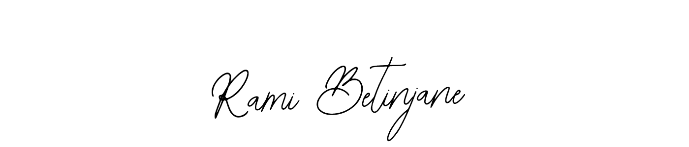 Also You can easily find your signature by using the search form. We will create Rami Betinjane name handwritten signature images for you free of cost using Bearetta-2O07w sign style. Rami Betinjane signature style 12 images and pictures png