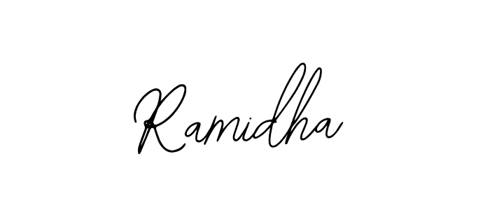 Use a signature maker to create a handwritten signature online. With this signature software, you can design (Bearetta-2O07w) your own signature for name Ramidha. Ramidha signature style 12 images and pictures png
