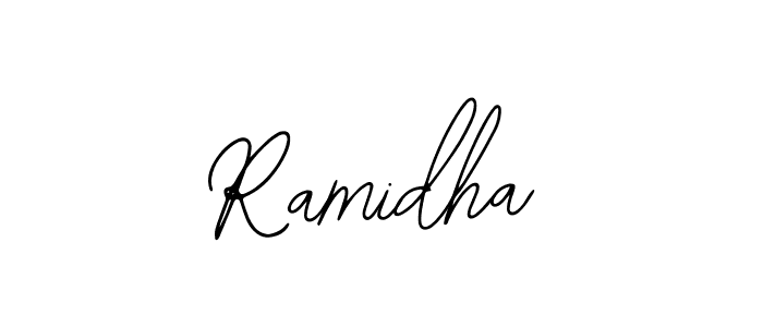 Design your own signature with our free online signature maker. With this signature software, you can create a handwritten (Bearetta-2O07w) signature for name Ramidha. Ramidha signature style 12 images and pictures png