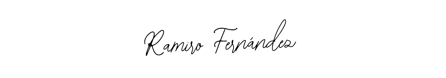 How to make Ramiro Fernández name signature. Use Bearetta-2O07w style for creating short signs online. This is the latest handwritten sign. Ramiro Fernández signature style 12 images and pictures png