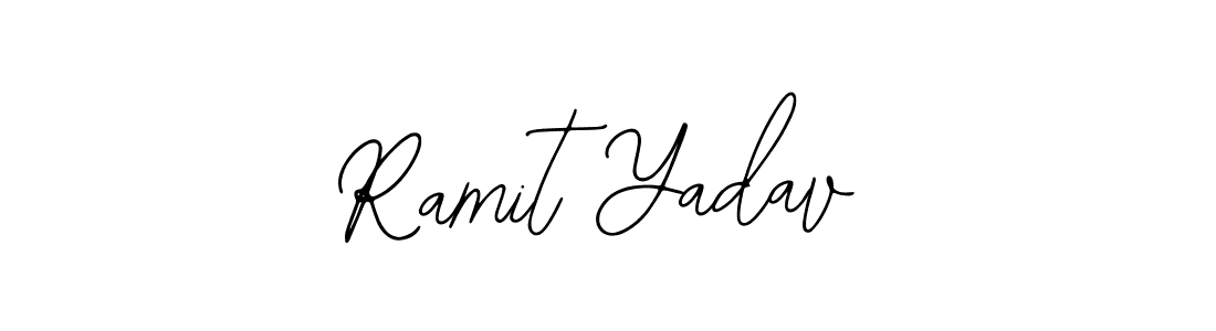 Ramit Yadav stylish signature style. Best Handwritten Sign (Bearetta-2O07w) for my name. Handwritten Signature Collection Ideas for my name Ramit Yadav. Ramit Yadav signature style 12 images and pictures png