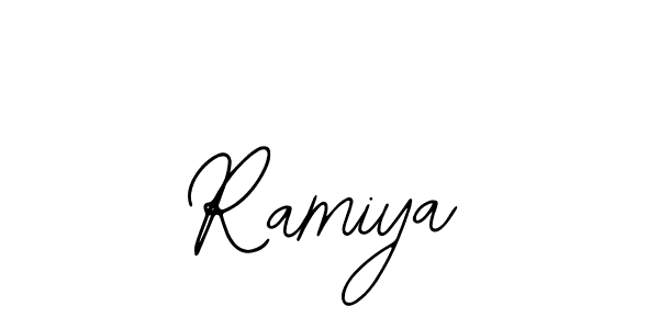 Similarly Bearetta-2O07w is the best handwritten signature design. Signature creator online .You can use it as an online autograph creator for name Ramiya. Ramiya signature style 12 images and pictures png