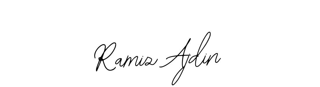 Use a signature maker to create a handwritten signature online. With this signature software, you can design (Bearetta-2O07w) your own signature for name Ramiz Ajdin. Ramiz Ajdin signature style 12 images and pictures png