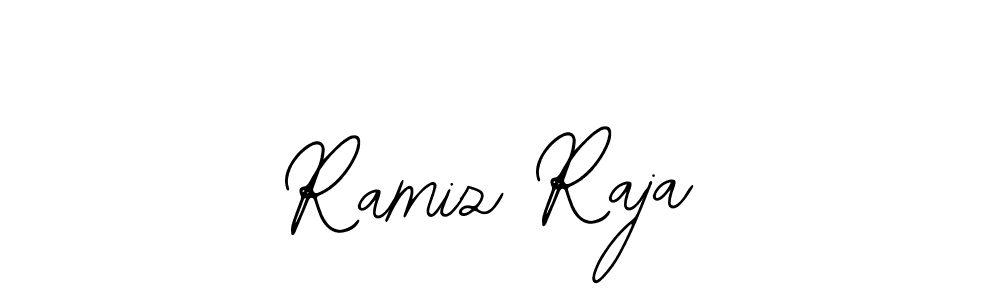Use a signature maker to create a handwritten signature online. With this signature software, you can design (Bearetta-2O07w) your own signature for name Ramiz Raja. Ramiz Raja signature style 12 images and pictures png