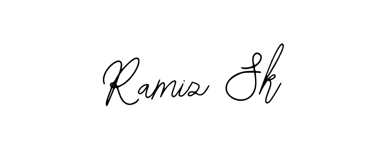 Create a beautiful signature design for name Ramiz Sk. With this signature (Bearetta-2O07w) fonts, you can make a handwritten signature for free. Ramiz Sk signature style 12 images and pictures png