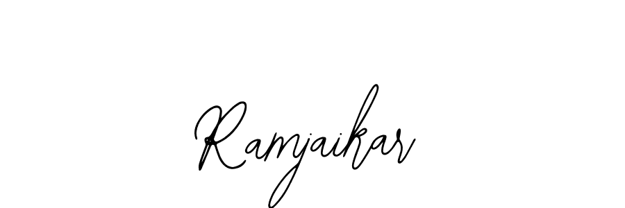 Design your own signature with our free online signature maker. With this signature software, you can create a handwritten (Bearetta-2O07w) signature for name Ramjaikar. Ramjaikar signature style 12 images and pictures png