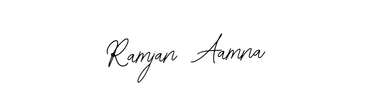 Check out images of Autograph of Ramjan  Aamna name. Actor Ramjan  Aamna Signature Style. Bearetta-2O07w is a professional sign style online. Ramjan  Aamna signature style 12 images and pictures png