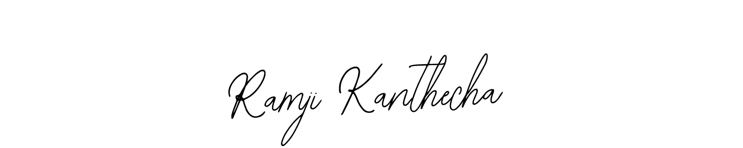 if you are searching for the best signature style for your name Ramji Kanthecha. so please give up your signature search. here we have designed multiple signature styles  using Bearetta-2O07w. Ramji Kanthecha signature style 12 images and pictures png