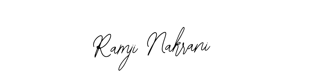 Similarly Bearetta-2O07w is the best handwritten signature design. Signature creator online .You can use it as an online autograph creator for name Ramji Nakrani. Ramji Nakrani signature style 12 images and pictures png